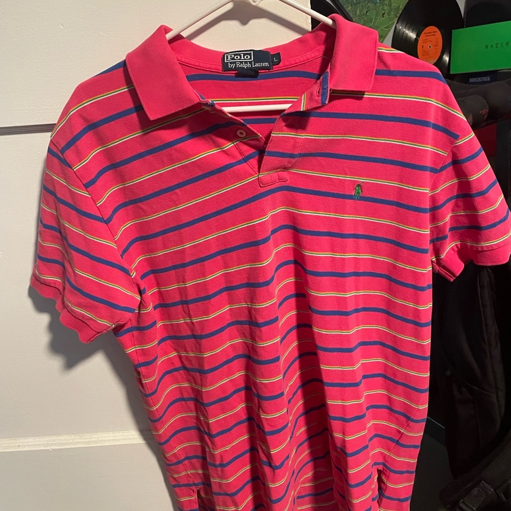 striped polo ralph lauren shirt